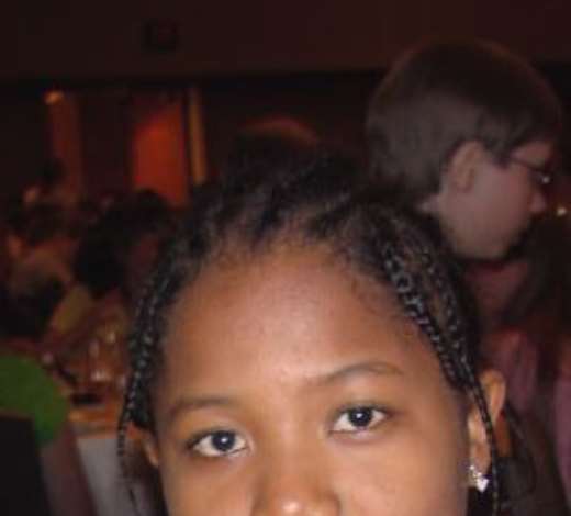 Isabel Kubabom at a spellers gala before the competition